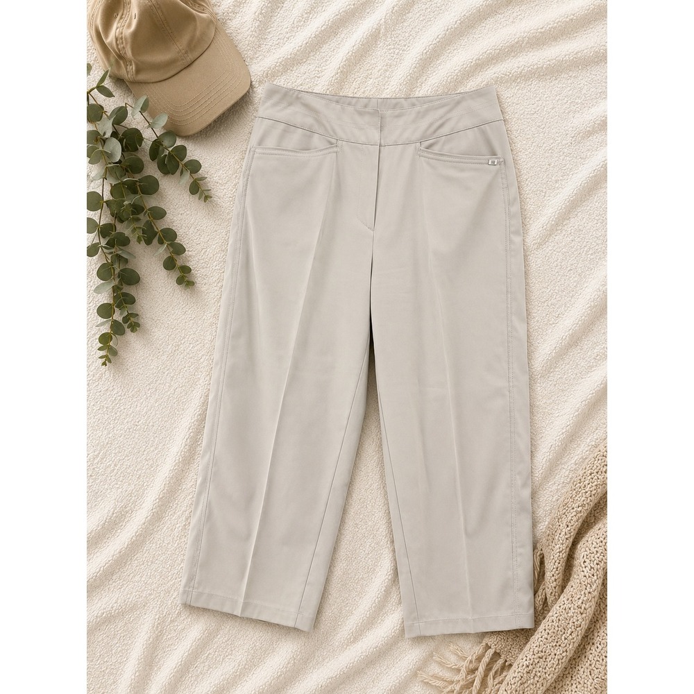 Tail Tech Womens Beige Cropped Golf Career Pants Size 6